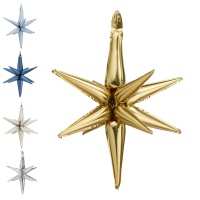 Balão de Estrela 3D de 50 cm - 1 unidade