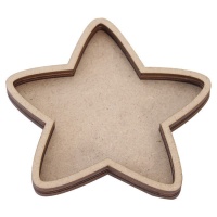 Shaker de madeira Estrela de 13,5 x 13,5 cm - Artis decor