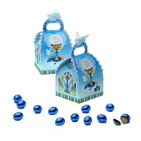 Caixas de Comunhão azul com amêndoas cobertas com chocolate de 35 g - Tukán - 1 unidade