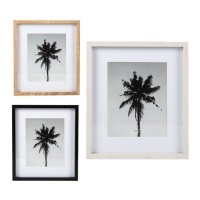 Moldura fotográfica com palmeira a preto e branco para fotografias de 20 x 25 cm - DCasa
