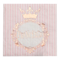 Guardanapos Princesse 12,5 x 12,5 cm - 21 unid.