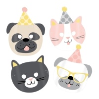 Máscaras de mascote - 8 peças