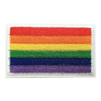Patch retangular arco-íris