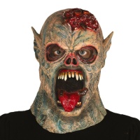 Máscara de monstro zombie a gritar