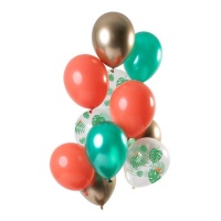 Balões de Látex Tropical - 12 peças