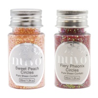Purpurina confetti pêssego 35 ml - Nuvo - 1 unid.