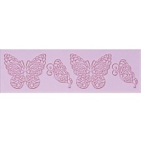 Molde borboleta de silicone rectangular 19,3 x 6 cm - Artis decor