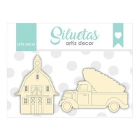 Aglomerado para estábulo e carrinha - Artis decor - 2 unidades