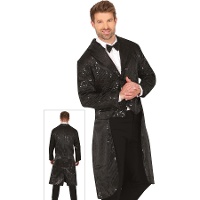 Casaca de fraque com lantejoulas para homem