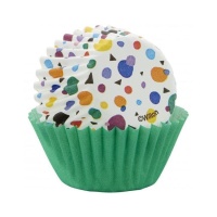 Mini forminhas para cupcakes de 3,1 cm de cores sortidas - Wilton - 100 unidades