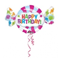 Feliz aniversário balão em forma de balão 101 x 60 cm - Anagrama