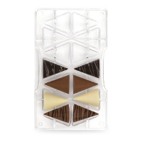 Molde para cones de chocolate médio 20 x 12 cm - Decorar - 14 cavidades