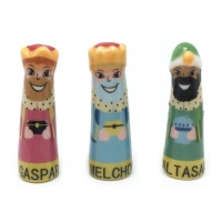 Figuras para o bolo dos Reis Magos com nome de 3 a 3,5 cm - 100 unidades