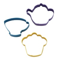Cortadores de bule, chávena e cupcake - Wilton - 3 unidades