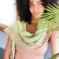 Kit tricotar comigo kit xaile Robin tricotado por @bloginia1 - Casasol