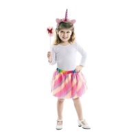 Conjunto Unicórnio Multicolorido para Criança - 3 Peças