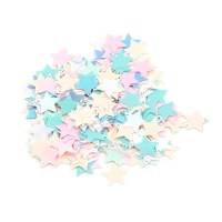 Lantejoulas estrela pastel - 15 gramas