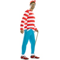 Fantasia de viajante com chapéu para homem