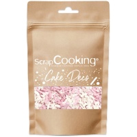 Unicórnio branco e cor-de-rosa 50 gr - Scrapcooking