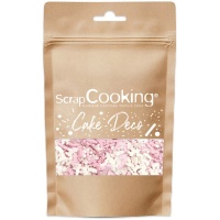 Sprinkles de Unicórnios brancos e rosa de 50 g - Scrapcooking