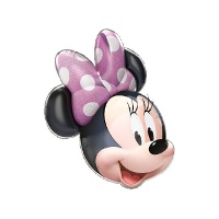 Balão em forma de rosto da Minnie de 61 x 55 cm