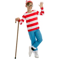 Fantasia de viajante com gorro para criança