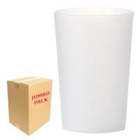 Copos de plástico reutilizáveis premium de 575 ml - 200 unidades