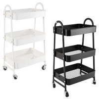 Carrinho 77 x 45 x 30,5 cm preto ou branco - 1 unidade