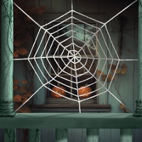 Teia de aranha de 2,10 m circular