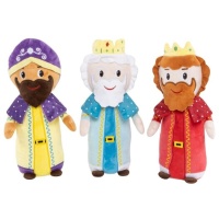 Peluche dos Reis Magos em pack de 20 cm - 3 unidades