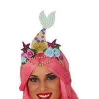 Bandolete de sereia com flores