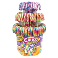 Bengala doce multicolorida - 100 peças
