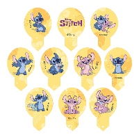 Folhas comestíveis recortáveis do Stitch - 20 unidades