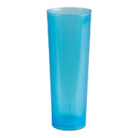 Copos de tubo de plástico coloridos de 300 ml - 10 unidades