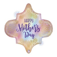 Happy Mother's Day Boho Balão 60x66 cm - Grabo