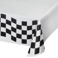 Toalha de mesa com bandeira de corrida 1,20 x 1,80 m