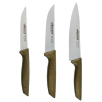 Conjunto de 3 facas de cozinha Cor dourada metálica bonita - Arcos