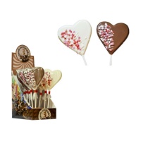 PiruChoco coração chocolate com confetti 60 gr - 1 unidade
