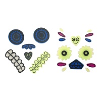 Autocolantes Abóbora em Gel Catrina - 2 folhas