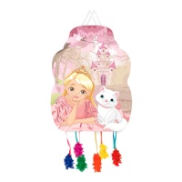 33 x 46 cm princesa piñata com gatinho