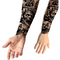Tatuagem temporária de zumbis
