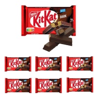 KitKat chocolate negro com bolacha - Nestlé - 6 unidades