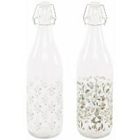 Garrafa de 1L com Folhas - 1 Unidade