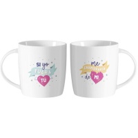 Caneca de 350 ml Se eu fosse a ti apaixonava-me por mim - 2 unidades