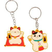 Chaveiro de Gato da Sorte - 1 unidade