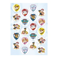 Paw Patrol Paw Patrol mini discos de bolacha comestíveis - 20 unid.