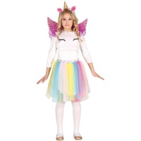 Fato de unicórnio com tule para menina