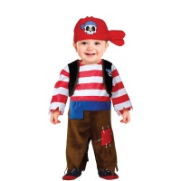 Fantasia de pirata divertida para bebê