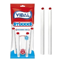 Regaliz branco de morango e creme - Ritmo morango-creme Vidal - 90 gr