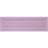 Molde rectangular de silicone com bordas sortidas 39,5 x 12 cm - Artis decor